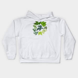 Pothos Leaves Art Kids Hoodie